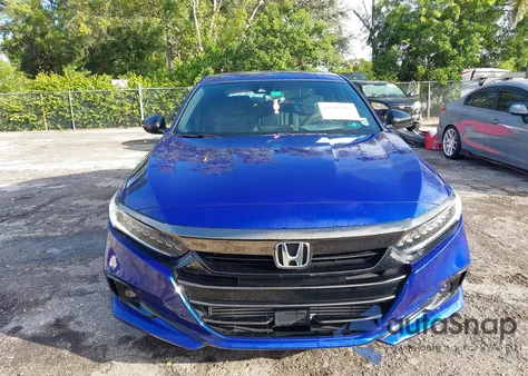 2021 Honda Accord Sport z USA, uszkodzony, nr VIN 1HGCV1F37MA085779